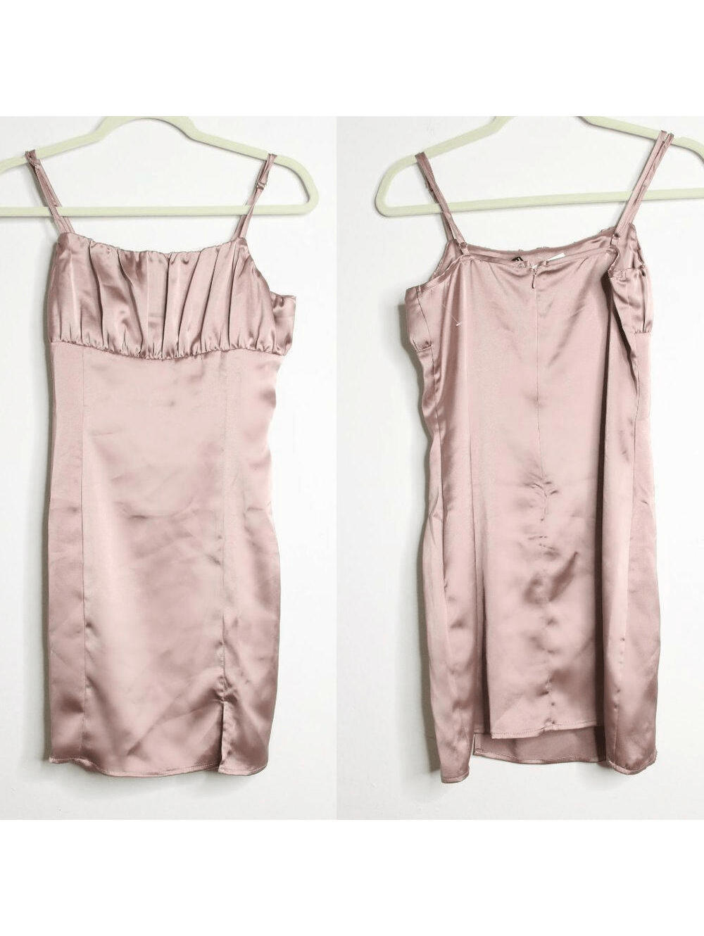Mauve Spaghetti Strap Bodycon Slip Dress - Forever 21 Small